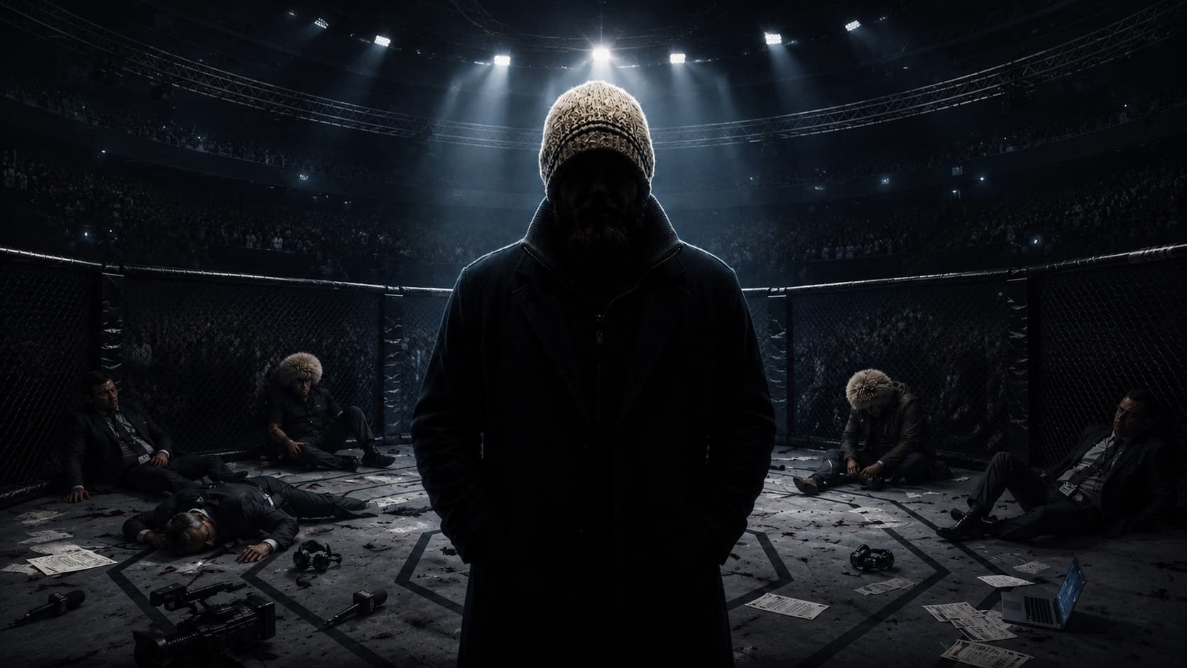 The MMA Guru in the octagon
